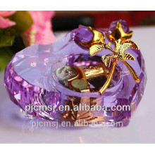 Vente chaude coeur en forme de cristal instrument de musique pour cadeau favorise CM-012